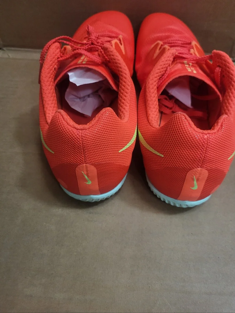 Nike Rival Multi Track And Field Spikes/Cleats Bright Crimsom/Volt Men Size 13